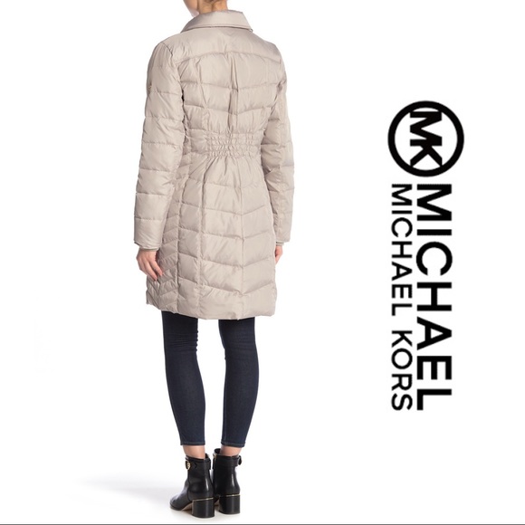 NWT Michael Kors Quilted Hooted Jacket - Picture 3 of 6